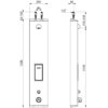 Elemento doccia SECURITHERM, a chiusura automatica, con termostatico, montaggio a parete, ADL-792304