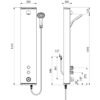 SECURITHERM shower element, mechanical with thermostat, concealed connection, ADL-792354CF