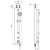 SECURITHERM shower element, self-closing, with thermostat, surface-mounted, ADL-792370
