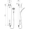 Elément de douche SECURITHERM, non auto-fermant, avec thermostat, montage en saillie, ADL-792390
