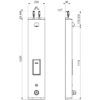 Duschelement SECURITHERM, elektronisch mit Thermostat, Batteriebetrieb, Anschluss von oben, 792404CF**