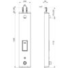 Elemento doccia SECURITHERM con termostato, versione elettronica con funzionamento a batteria, montaggio a parete, attacco superiore, 792404**