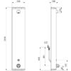 Shower element SECURITHERM with thermostat, battery operation, concealed connection, ADL-792413