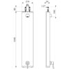 Elément de douche avec mélangeur séquentiel, SECURITHERM, non auto fermant, avec thermostat, H9639**