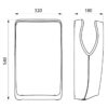 Asciugamani Speedflow bianco Disegno