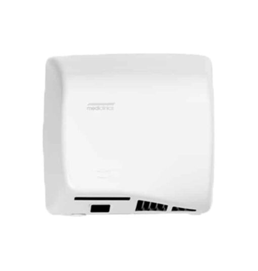 Asciugamani in acciaio inox rivestito bianco opaco con filtro Hepa B2