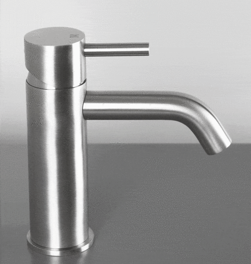 Rubinetto per lavabo in acciaio inox V4A