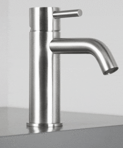 Rubinetto per lavabo in acciaio inox V4A