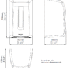Asciugamani Smartflow, ABS, nero opaco, AME-M04AB**