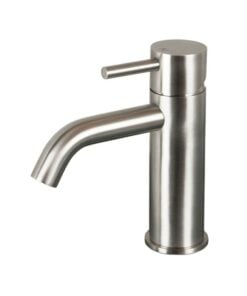 Washbasin tap cut out of V4A stainless steel