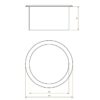 Discharge sleeve Armatron Econom stainless steel matt drawing