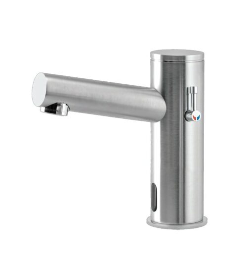 Miscelatore per lavabo con sensore NO Touch in acciaio inox opaco B2