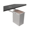 Pull-out litter bin stainless steel B2