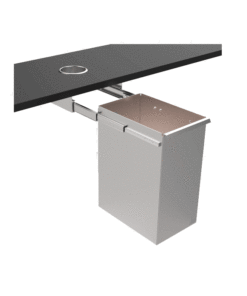 Litter bin extendable stainless steel B2