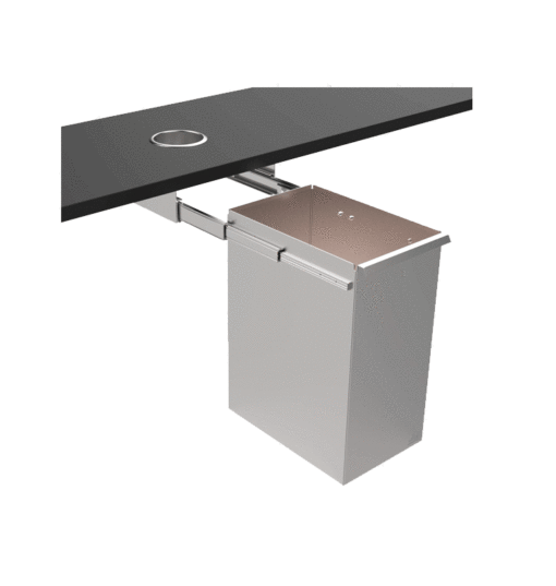 Litter bin extendable stainless steel B2