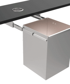 Cestino estraibile in acciaio inox, grande B3
