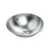 Lavabo da incasso 390 con troppopieno in acciaio inox opaco