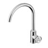 Industrial kitchen mixer tap round