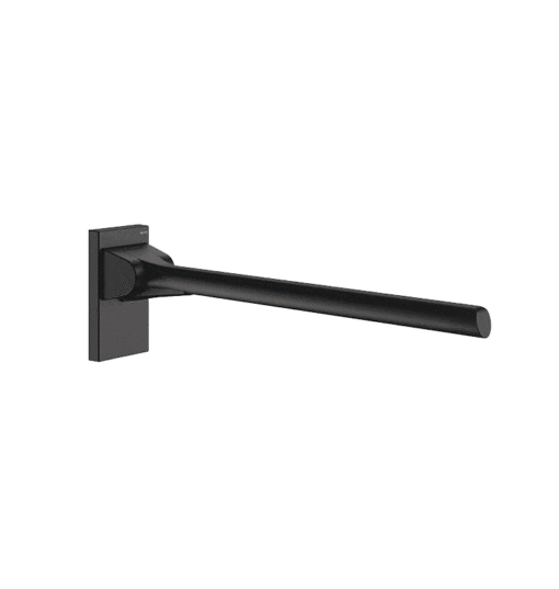 Folding support handle aluminium black 650 mm B2