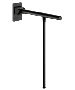 Folding support handle with black matt base 650 mm B2