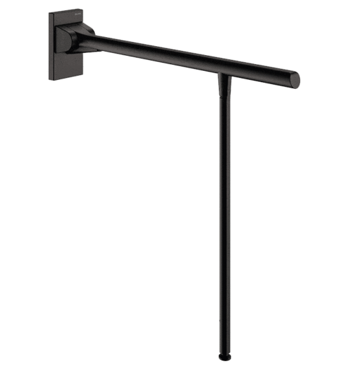 Folding support handle with black matt base 850 mm B2