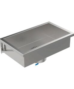 Stainless steel multi-purpose basin with Armatron B2 sludge trap