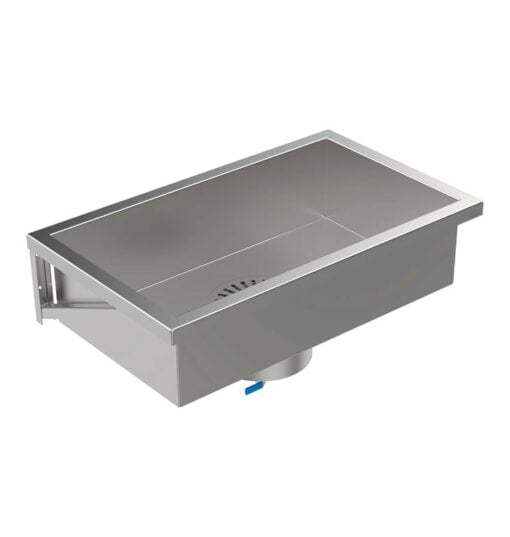 Stainless steel multi-purpose basin with Armatron B2 sludge trap