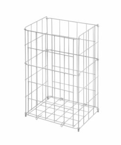 Lattice basket waste white matt