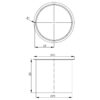 Discharge sleeve anthracite AN280 drawing