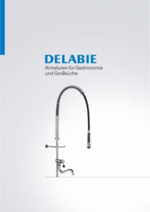 Copertina del catalogo Delabie Cucine commerciali