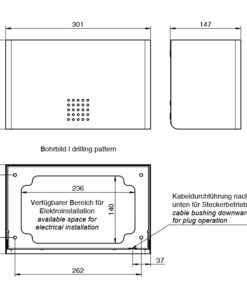 Hand Dryer Anthracite AN010 Drawing