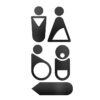 Pictograms anthracite