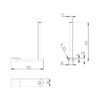 Spare roll holder AN390 Drawing