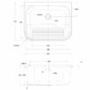 Cuvette universelle Acier inoxydable Cuvette de vidage Dessin