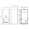 Portarotolo antracite disegno AN300