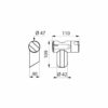 Slide for Be-Line® hand shower anthracite