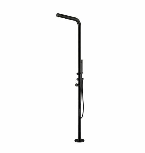 Budoni outdoor shower / black matt stainless steel