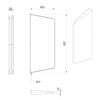 Urinal-Trennwand / Schwamwand | 900 mm