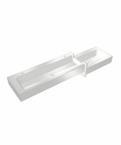 Washing trough with step white