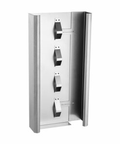 Glove dispenser Quattro stainless steel