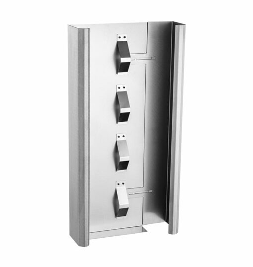 Distributore di guanti Quattro in acciaio inox