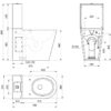 WC MONOBLOCO 700 PMR with cistern