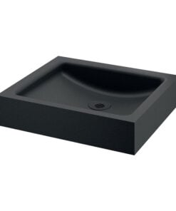 Unito countertop basin black