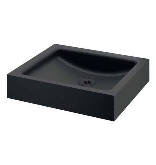 Unito lavabo da appoggio nero