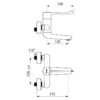 EHM sequenziale W.-Mont. Uscita fissa+swivelling L120 Stdd-connection