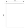 Spiegel rechteckig 360x480 Stärke 6mm