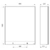 Mirror cabinet 510210 Drawing