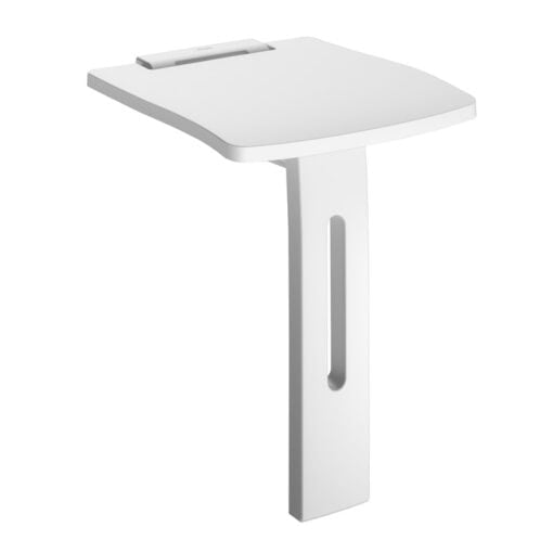 Duschklappsitz mit Fuss, kleine Sitzfläche bei wenig Platz