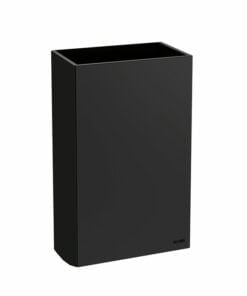 Litter bin black matt