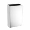 Corbeille en inox poli miroir